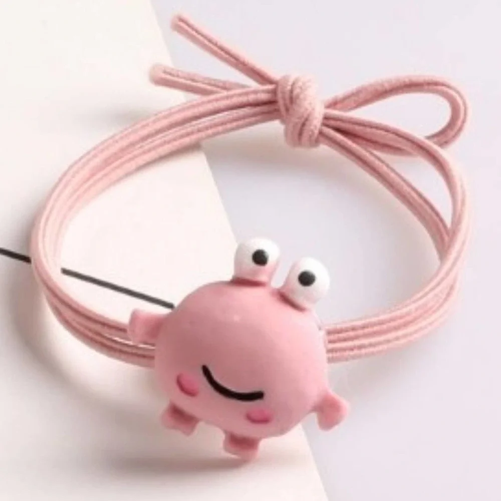 Set/5‎ Adorable Resin Frog Hair Ties~~NWOT